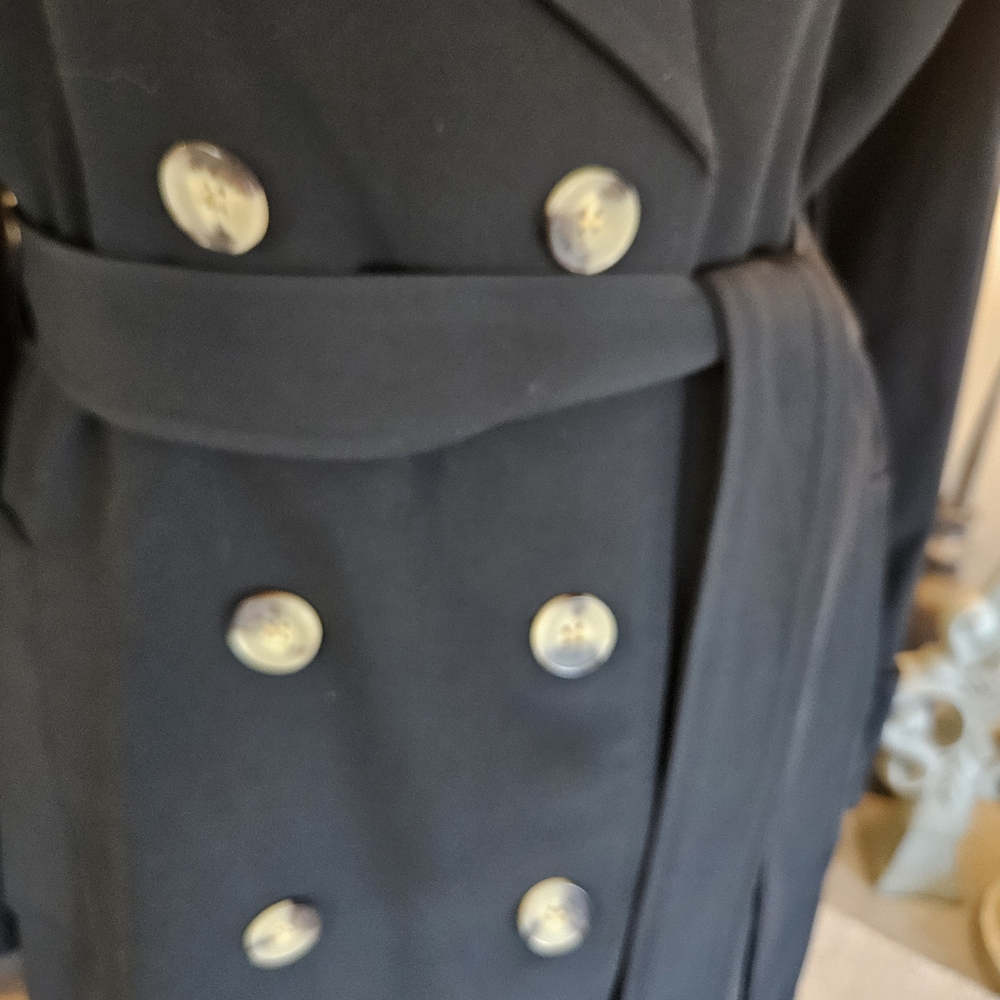 Bagatelle Black Trench Coat XL - Picture 4 of 13